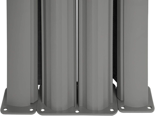 Tente à écran latéral double rétractable pour patio avec fonctionnement manuel