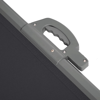 Casement en aluminium rétractable et support pour l'ombrage latéral en tissu de polyester de 160*300 cm