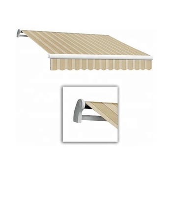 Armoire manuelle de protection solaire avec finition de voile enduite en PU et système de manivelle à manivelle