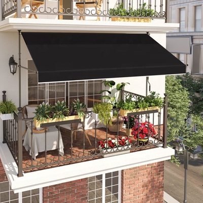 Fonctionnement manuel de la pince de balcon Tringle large de 300 cm avec manivelle à main et hauteur réglable
