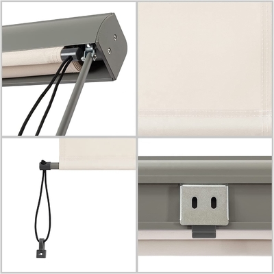 Tente de fenêtre en aluminium de 160*250 cm pour balcon revêtement en poudre rétractable