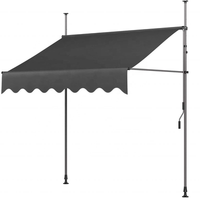 Tissus en polyester pour balcon boîte de vitesses manuelle au volet gris et traitement anti-UV