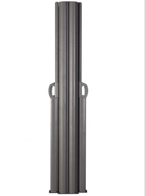 160*600cm Double écran de vent vertical rétractable Diviseur de confidentialité avec cadre en aluminium