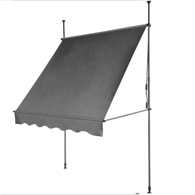 Tissus en polyester pour balcon boîte de vitesses manuelle au volet gris et traitement anti-UV