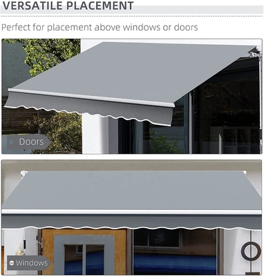 Abri de couverture de tolérance rétractable manuel extérieur avec taille 300*200cm et méthode d'exploitation manuelle