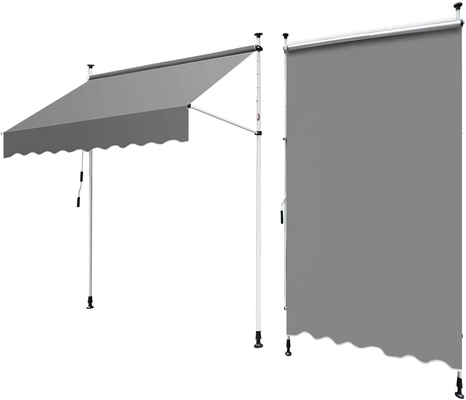 Tissus en polyester pour balcon boîte de vitesses manuelle au volet gris et traitement anti-UV
