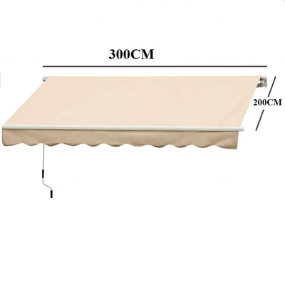 Cadre en alliage d'aluminium Tente de soleil extérieur avec polyester Matériau de remplacement de voile