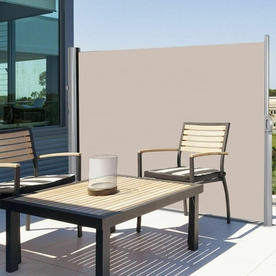 Tentes de patio écran de protection de la vie privée ombrage panneau de terrasse rétractable côté Auvent latéral évadable