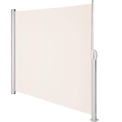 Tente de côté rétractable extérieure 63x118 pouces avec fonctionnement manuel 100% polyester