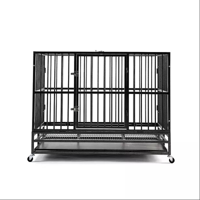 Cage noire de 38 pouces pour chiens de taille moyenne et grande