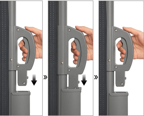 Casement en aluminium rétractable et support pour l'ombrage latéral en tissu de polyester de 160*300 cm