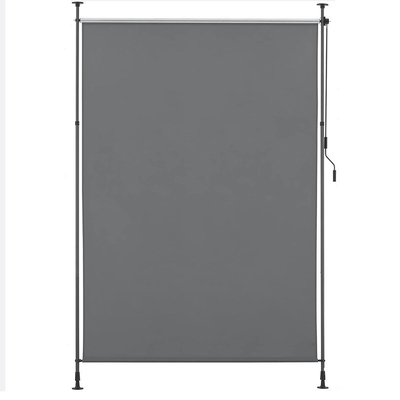 Pour l'extérieur, 120 x 270 cm, voile en polyester, au support vertical opaque extensible, à manivelle