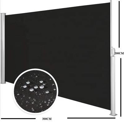 Tente latérale rétractable et séparateur de confidentialité imperméable pour terrasse de jardin extérieur