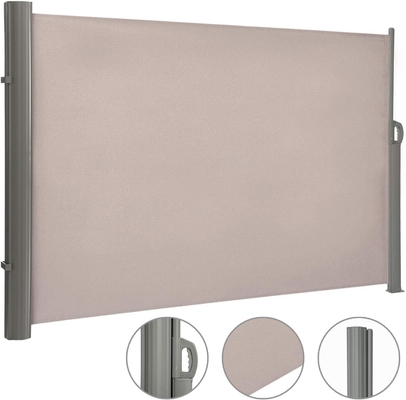 Matériau de voile en polyester extérieur rétractable écran de vent pliable pour terrasse patio de jardin