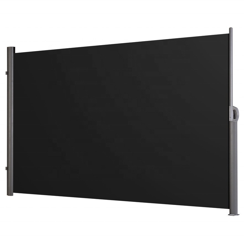 Marquis côté beige extensible 160/180/200x300 cm pour balcon terrasse jardin pare-brise à rouleaux latéraux opaques