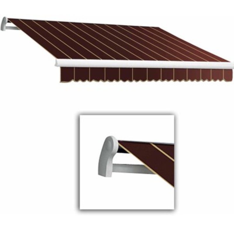 Support murale 3x2m rétractable manuel auvent fenêtre porte ombre solaire au toit avec raccords et manche à manivelle
