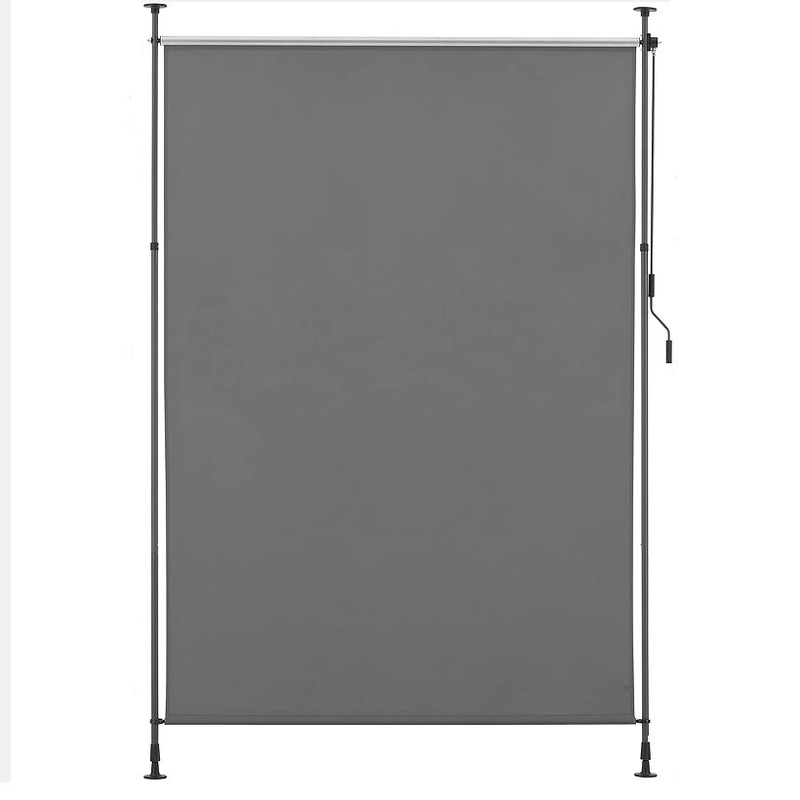 Tente verticale recouverte de poudre de 150*270 cm pour écran de protection de la vie privée et protection solaire en gris foncé